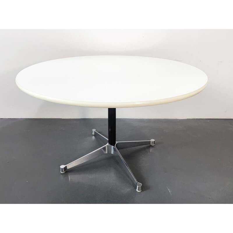 Vintage Table round by Charles & Ray Eames for Vitra White Germany