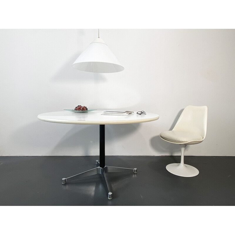 Vintage Table round by Charles & Ray Eames for Vitra White Germany