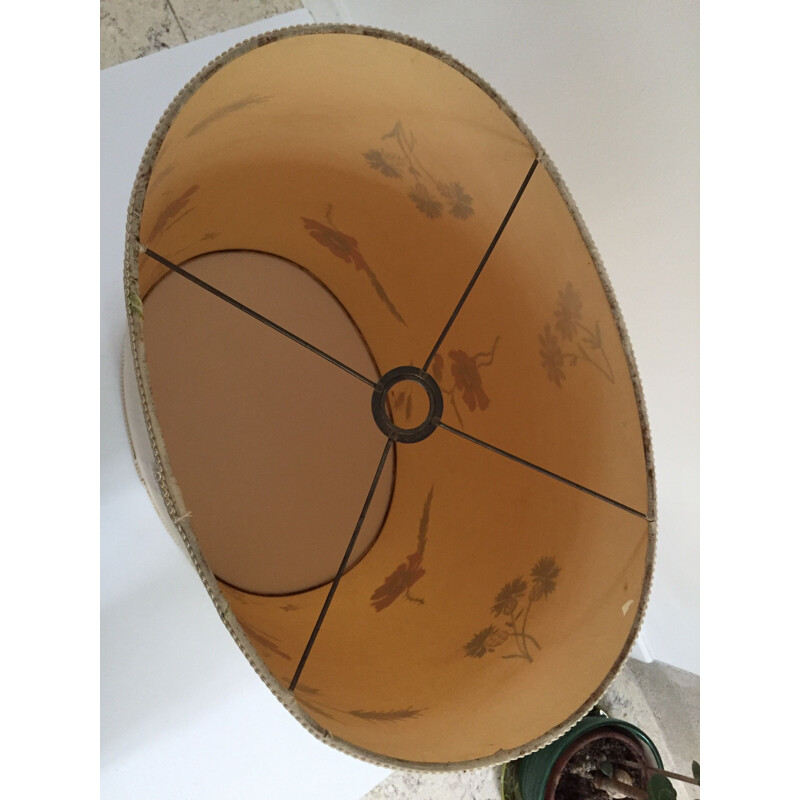 Vintage oval lampshade handmade
