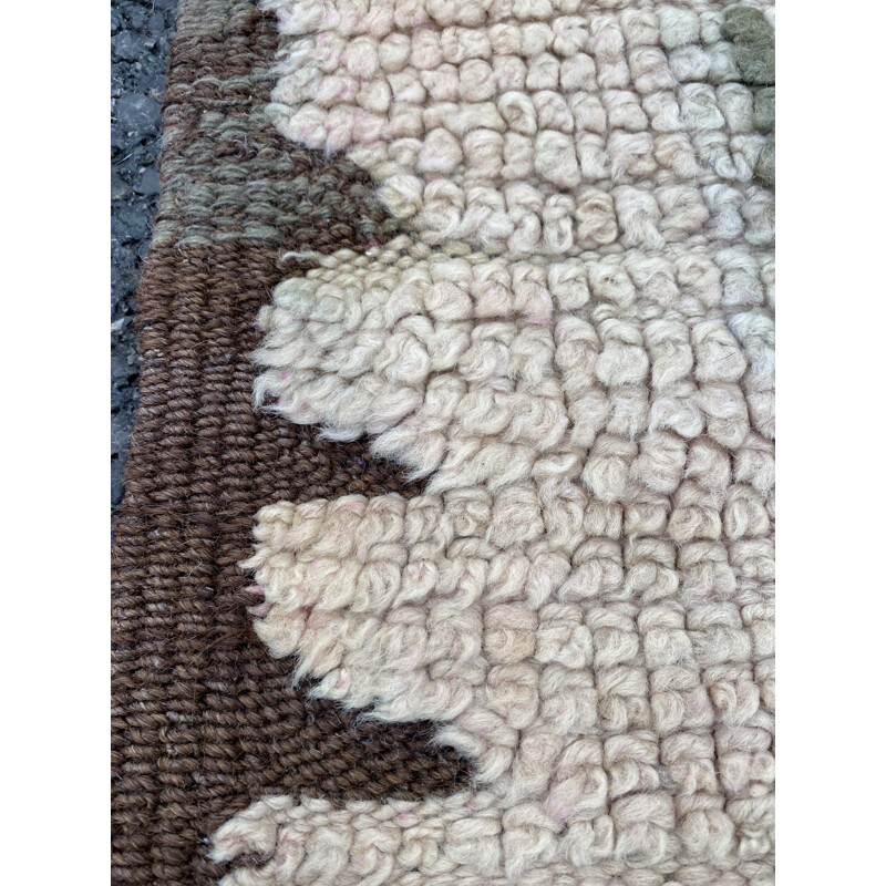 Vintage-Berber-Teppich Boujaad aus handgewebter Wolle