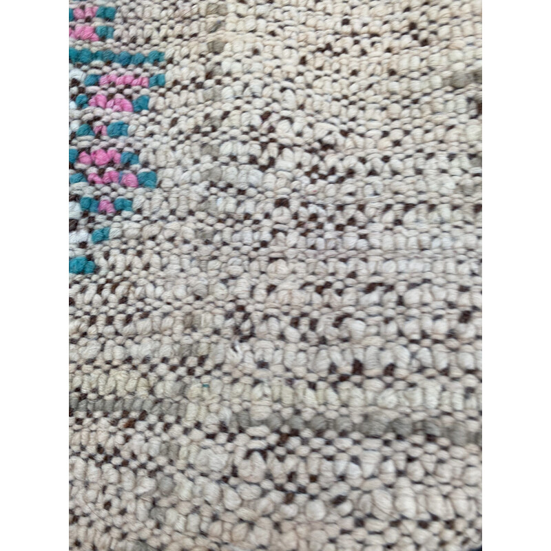 Vintage Berber Boujaad handgewebter Teppich aus Wolle
