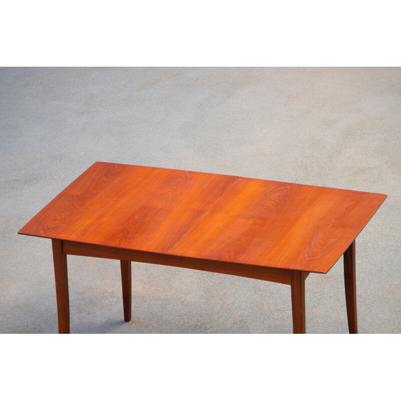 Vintage extensible table in teak Scandinavian 1960s