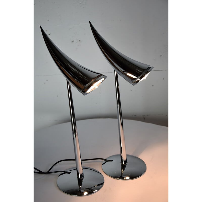 Lampes de table vintage Ara de Philippe Starck pour Flos 1988