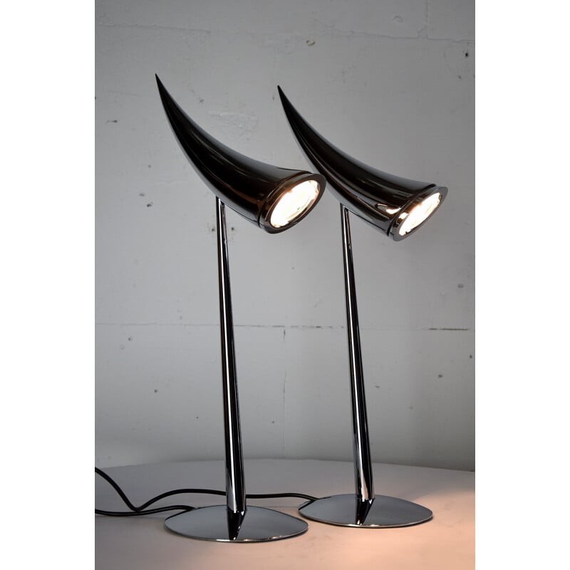 Lampes de table vintage Ara de Philippe Starck pour Flos 1988
