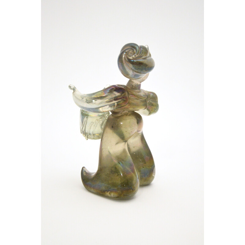 Figurine vintage de tambour en verre de Murano par Seguso Vetri D'arte, 1930