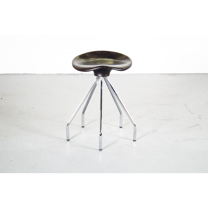 Vintage Pepe Cortes Jamaica Aluminium Stool For Amat 1990s