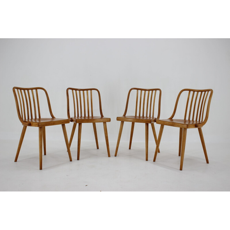 Set of 4 vintage Antonin Suman Dining Chairs Czechoslovakia 1960s