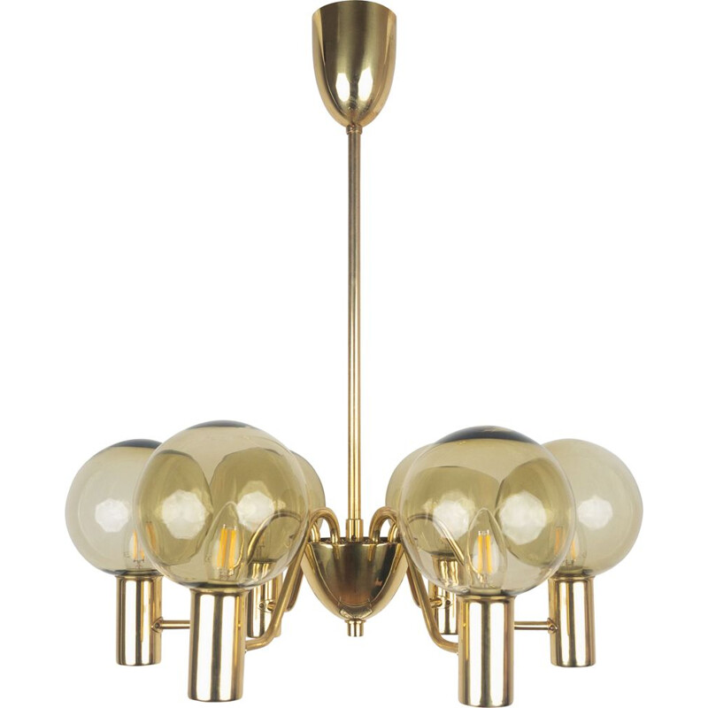 Vintage chandelier by Hans-Agne Jakobsson AB Markaryd Swedish 1959s