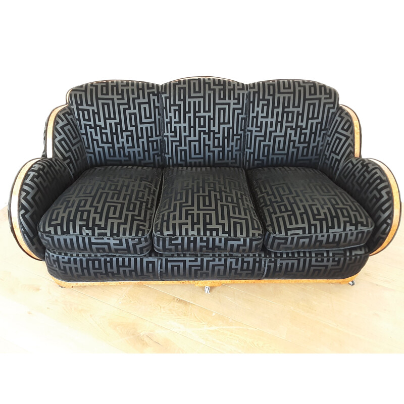 Vintage  cloud back sofa by Harry and Lou Epstein Art deco 1930s