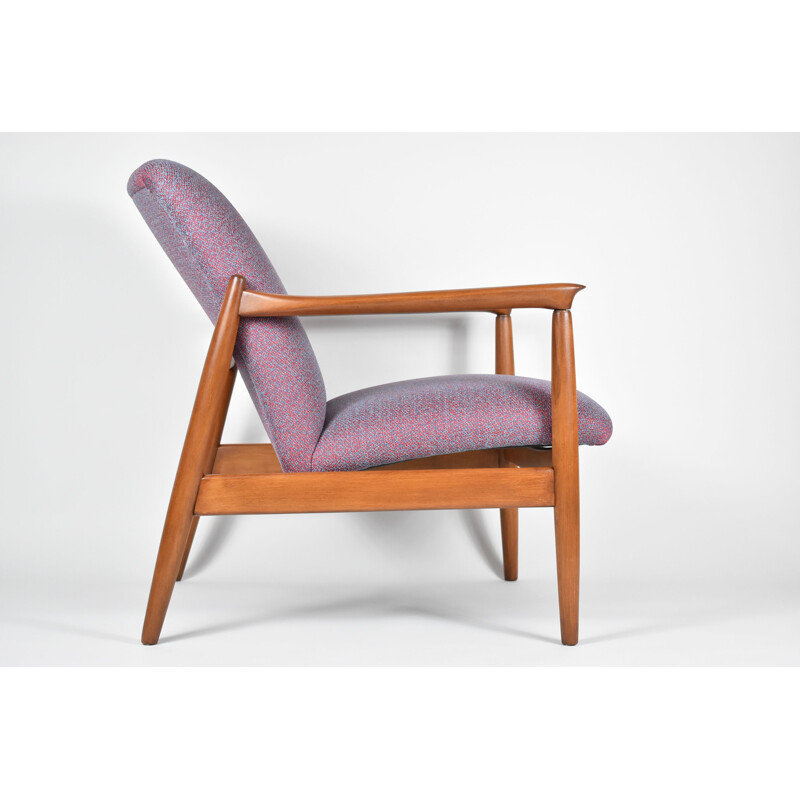 Vintage Polish armchair GFM-64 by Edmund Homa, 1960