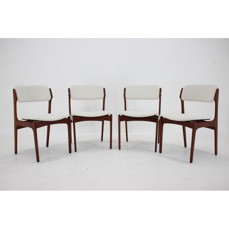 Set of 4 vintage Teak Dining Chairs Denmark 1960s