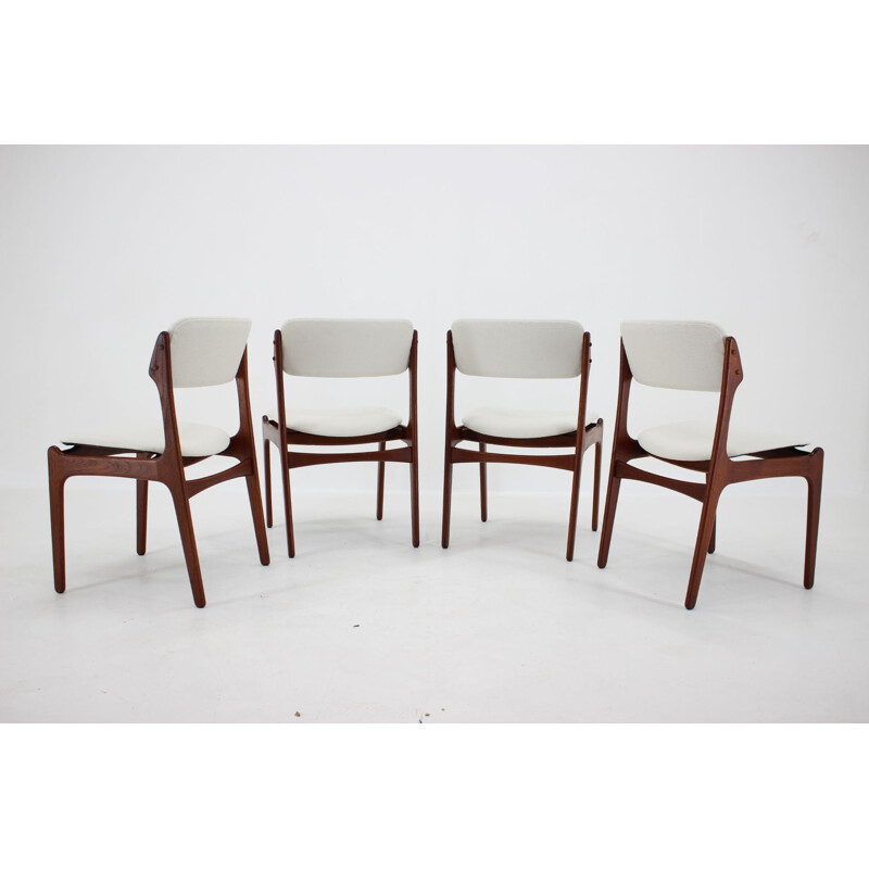 Set of 4 vintage Teak Dining Chairs Denmark 1960s