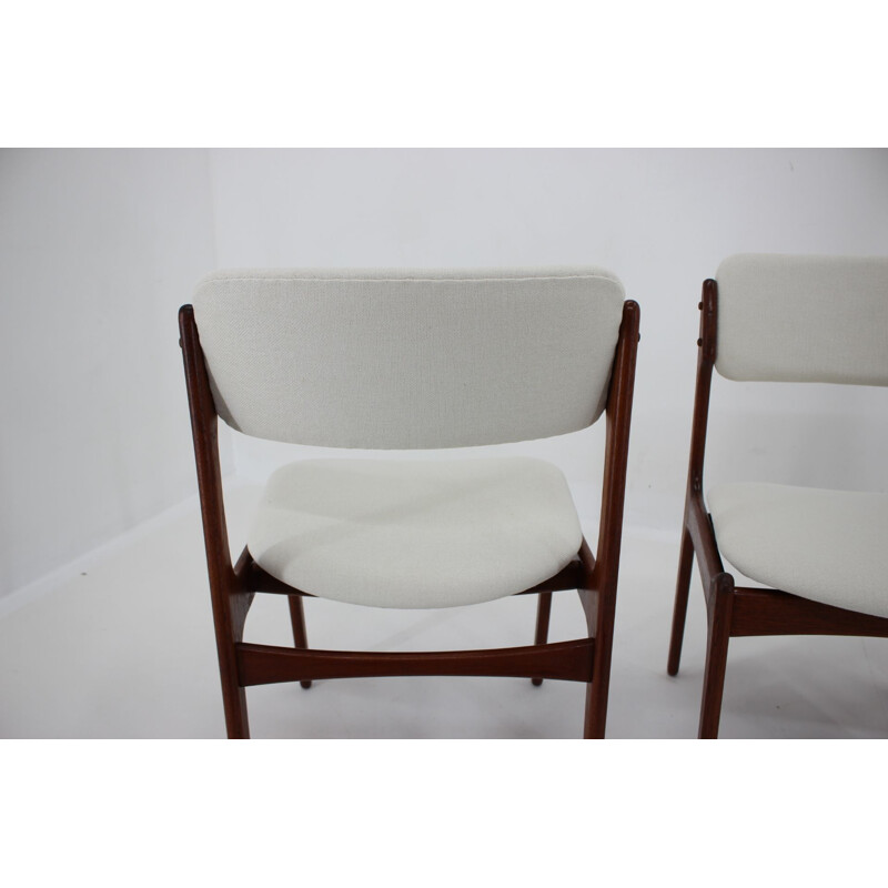 Set of 4 vintage Teak Dining Chairs Denmark 1960s