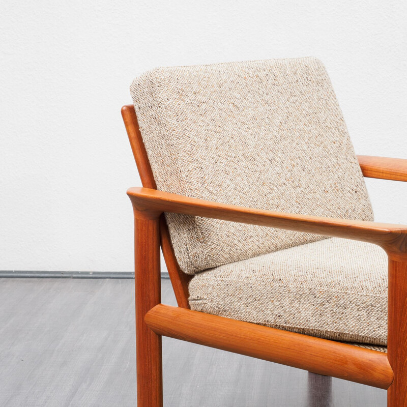 Vintage Teak armchair by Sven Ellekaer Danish 1970s