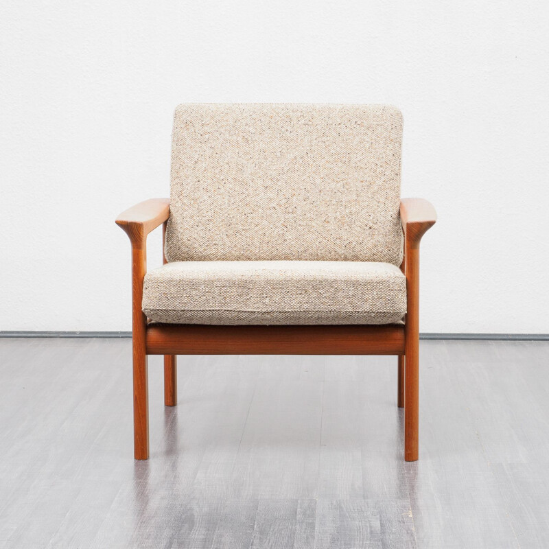 Vintage Teak armchair by Sven Ellekaer Danish 1970s