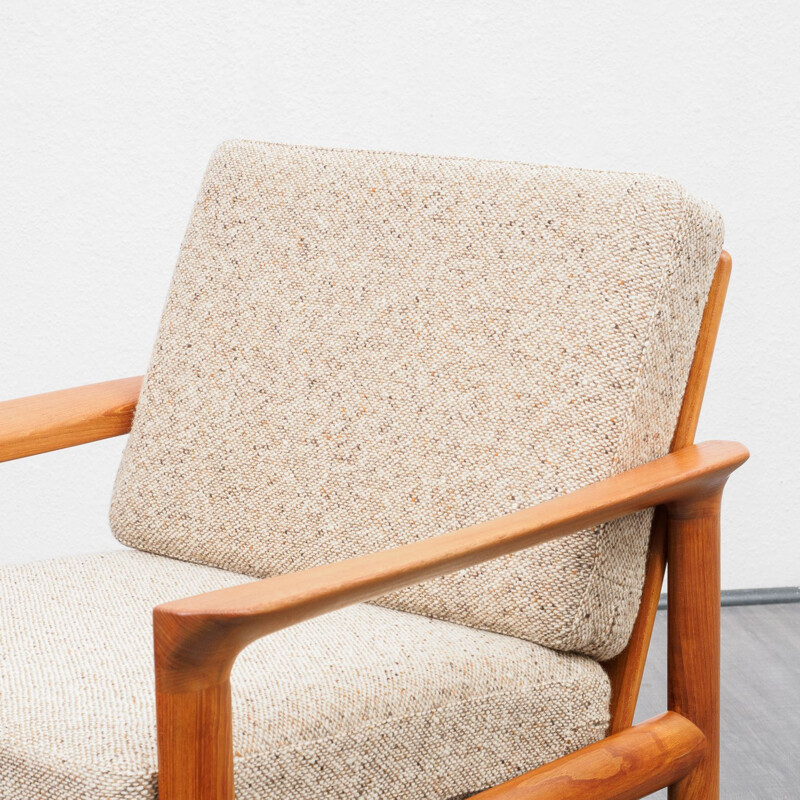 Vintage Teak armchair by Sven Ellekaer Danish 1970s