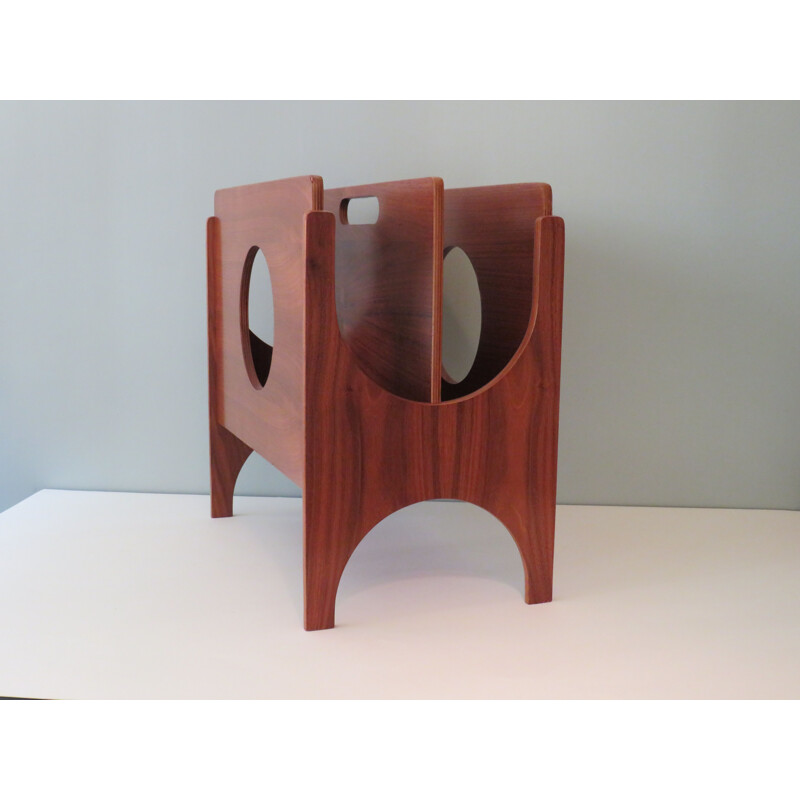 Vintage magazine rack Scandinavian 1960s