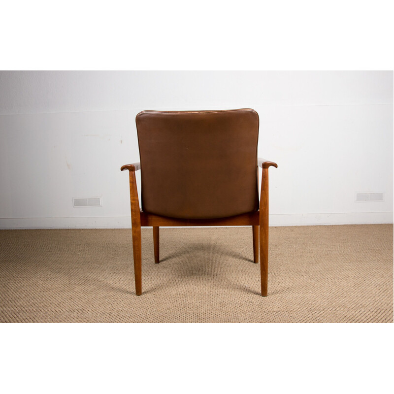 Vintage Teak and Leather Armchairs by Finn Juhl for Cado.Danois 1960s