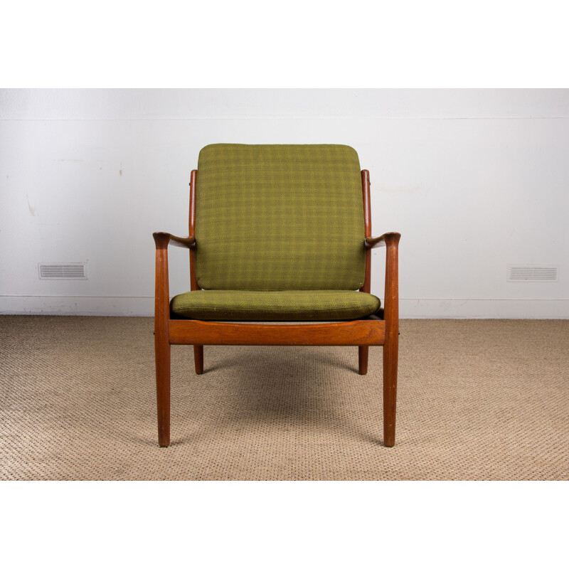 Vintage teak armchairs by Svend Age Eriksen for Danish Glostrup 1960s