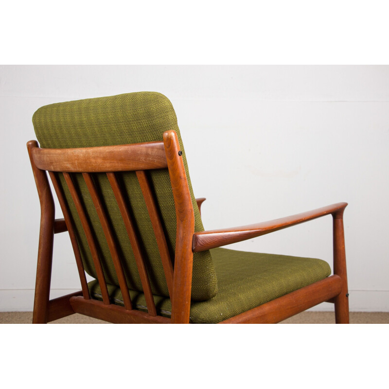 Vintage teak armchairs by Svend Age Eriksen for Danish Glostrup 1960s