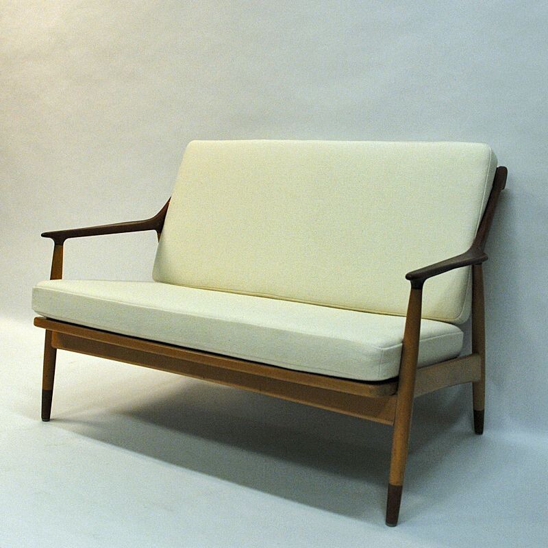 Vintage 2-seated loveseat sofa by Kurt Ostervig for Jason Mobler Danish 1950s