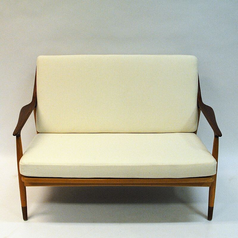 Vintage 2-seated loveseat sofa by Kurt Ostervig for Jason Mobler Danish 1950s