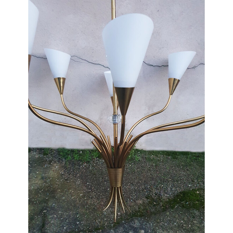 Candelabro de bronze Vintage 1950