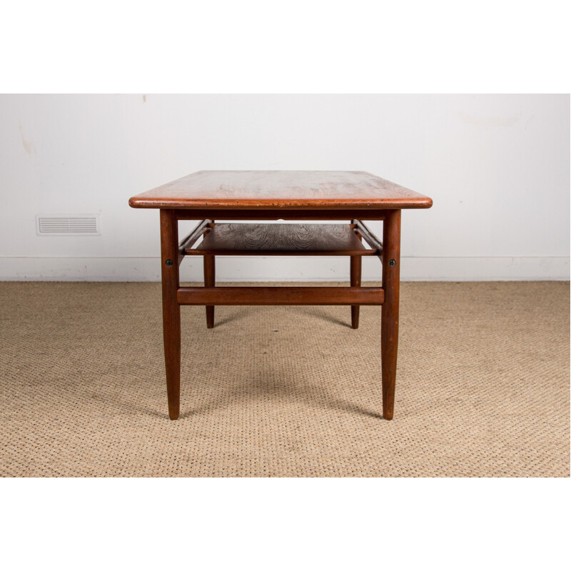 Vintage teak coffee table by Robert Christensen for Arrebo Mobler Danish 1960s