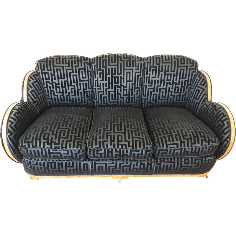 Vintage  cloud back sofa by Harry and Lou Epstein Art deco 1930s