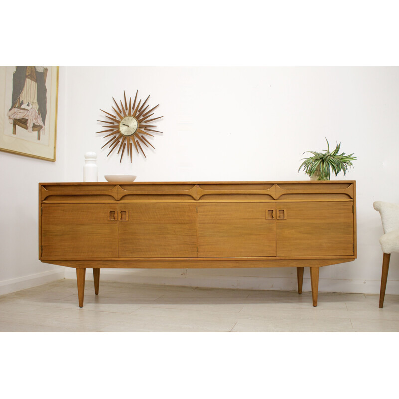 Vintage walnut sideboard by Alfred Cox for Heal's 1960