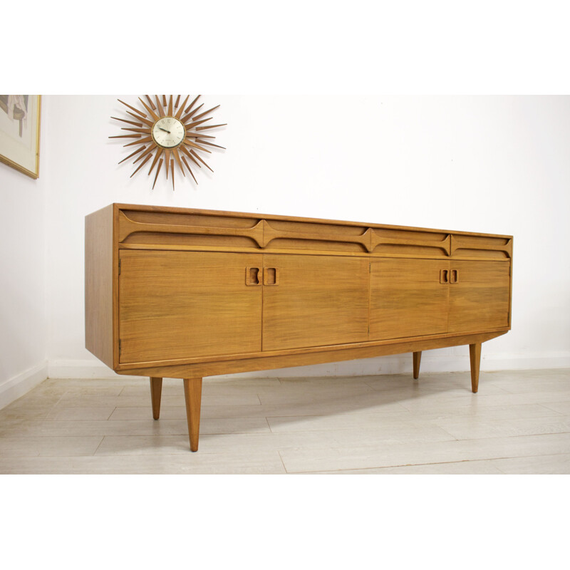 Vintage walnut sideboard by Alfred Cox for Heal's 1960