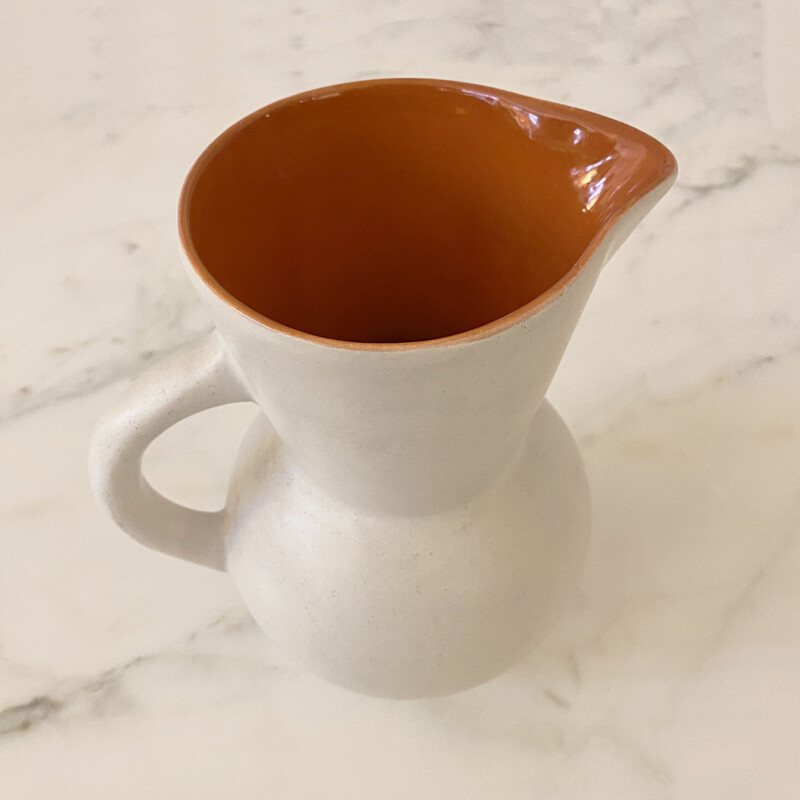 Vintage ceramic pitcher from Vallauris