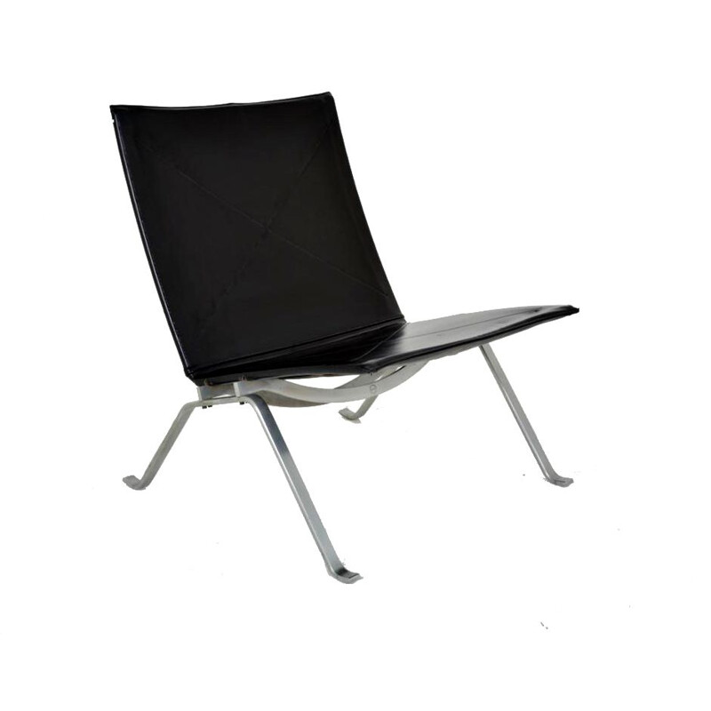 Vintage armchair PK 22 by Poul Kjaerholm for Fritz Hansen, Denmark 1986