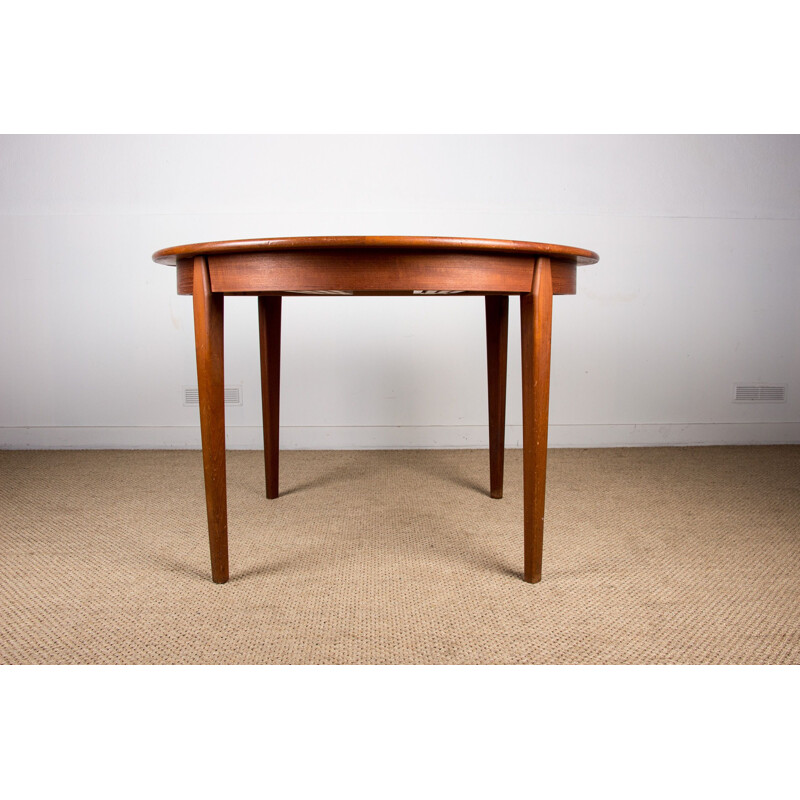 Vintage Extendable Teak Dining Table by H.Sigh & Sons Danish Mobelfabrik 1960