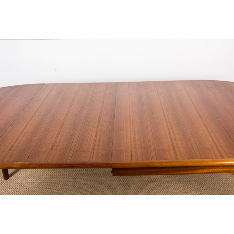 Vintage Extendable Teak Dining Table by H.Sigh & Sons Danish Mobelfabrik 1960