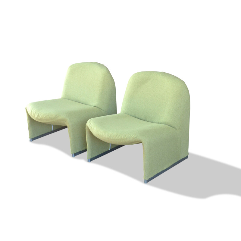 Pair of vintage 'Alky' armchairs by Giancarlo Piretti 1960