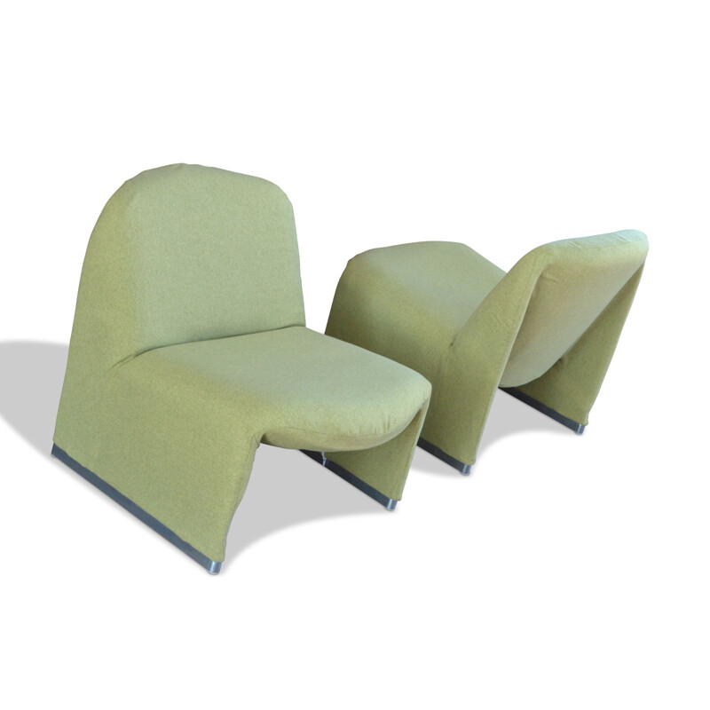 Pair of vintage 'Alky' armchairs by Giancarlo Piretti 1960