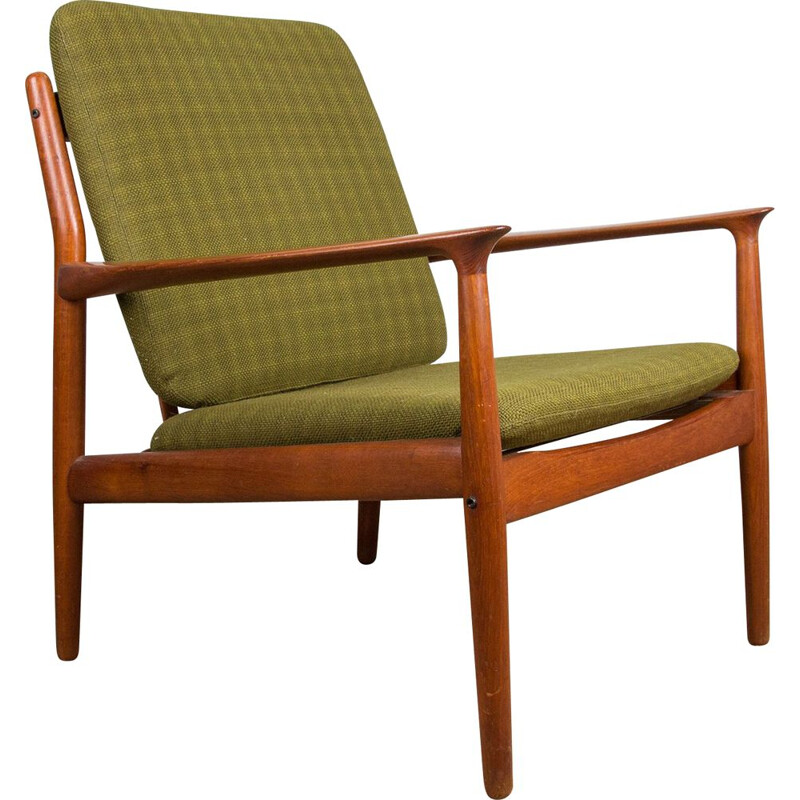 Vintage teak armchairs by Svend Age Eriksen for Danish Glostrup 1960s