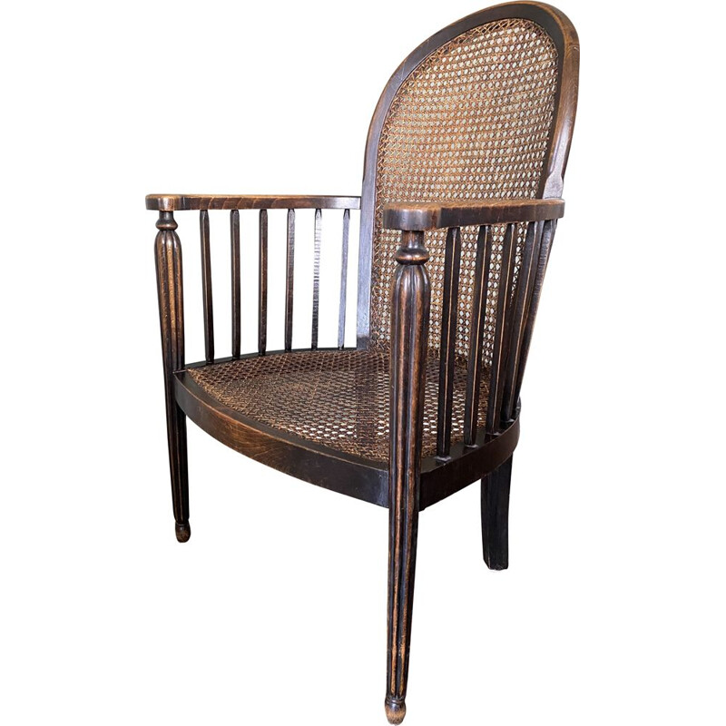 fauteuil vintage en bois