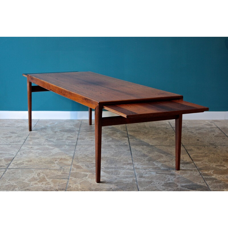 Scandinavian Uldum møbelfabrik coffee table in rosewood -  Johannes ANDERSEN - 1960s