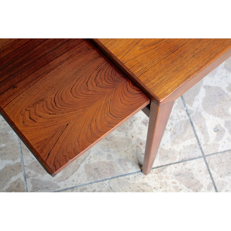 Table basse scandinave Uldum møbelfabrik extensible en bois de palissandre -  Johannes ANDERSEN - 1960