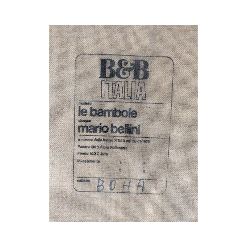 Canapé vintage "Le Bambole" de Mario Bellini pour B&B Italia, Italie 1970