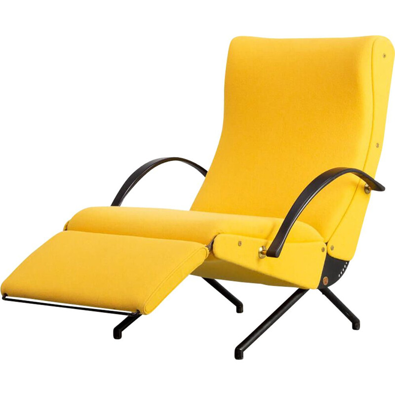 Fauteuil lounge vintage "P40" pour Tecno 1ère édition Osvaldo Borsani 1950