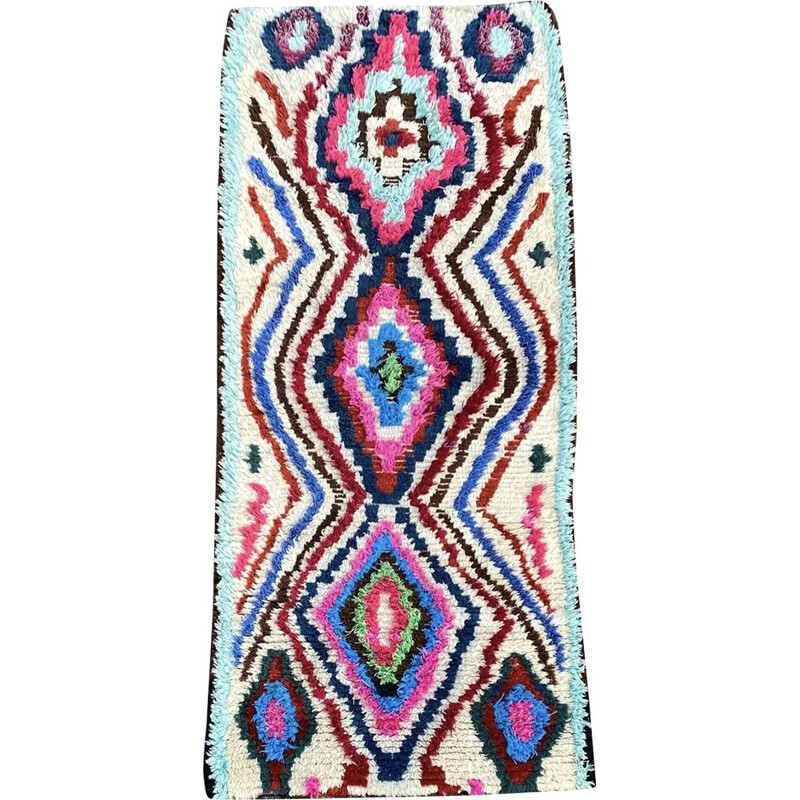 Vintage Berbere-Teppich Azilal Baumwolle