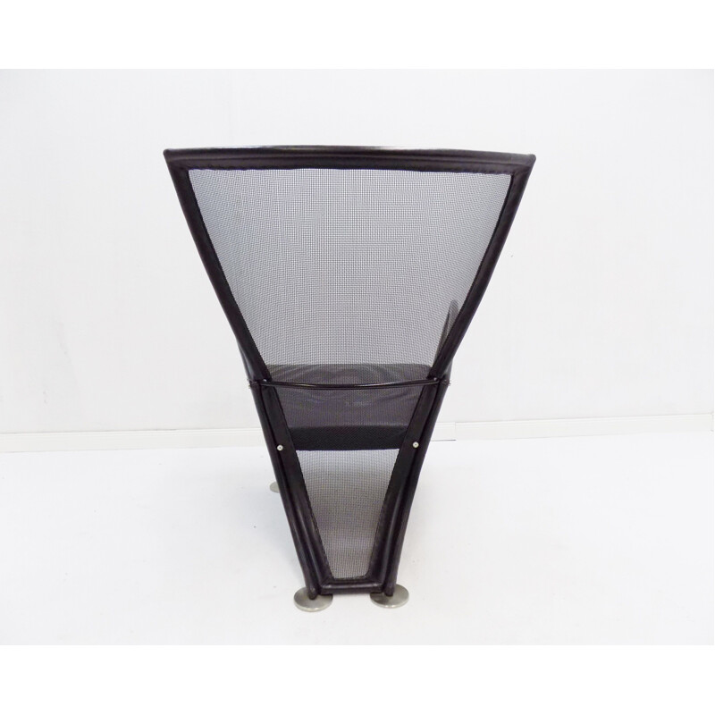 Vintage lederen fauteuil Prive van Paolo Nava voor Arflex 1987
