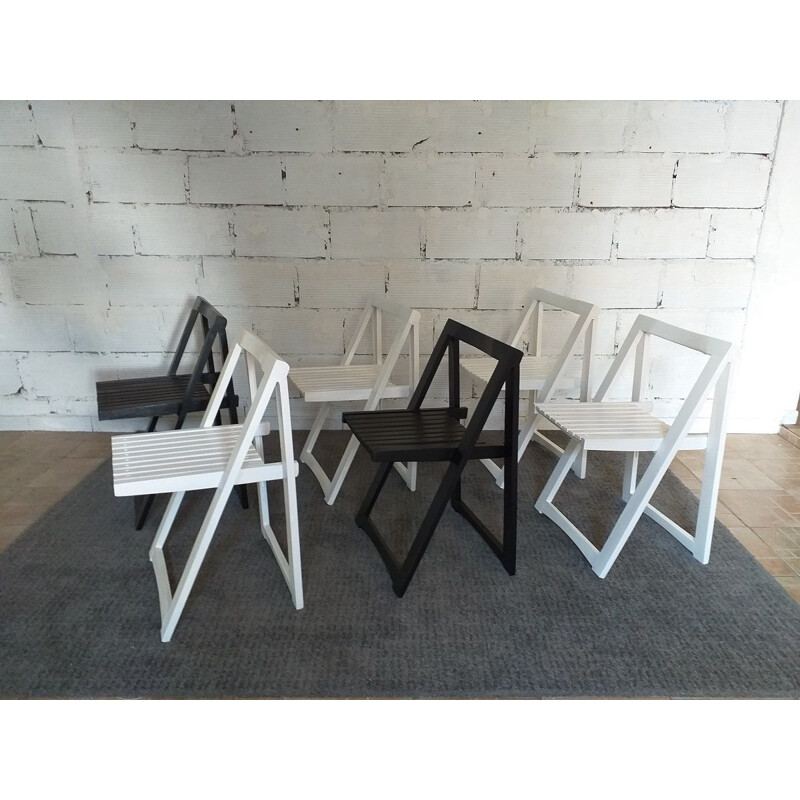 Pair of vintage Aldo Jacober folding chairs 1970s