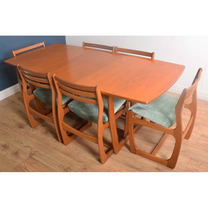 Vintage Portwood teak table and 6 Chairs Danish 1960s