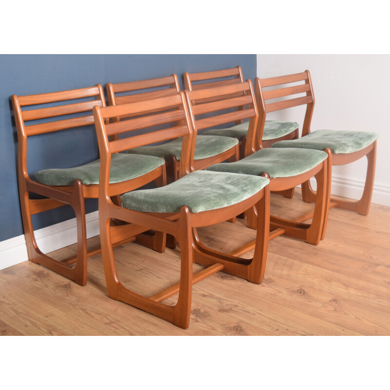 Vintage Portwood teak table and 6 Chairs Danish 1960s