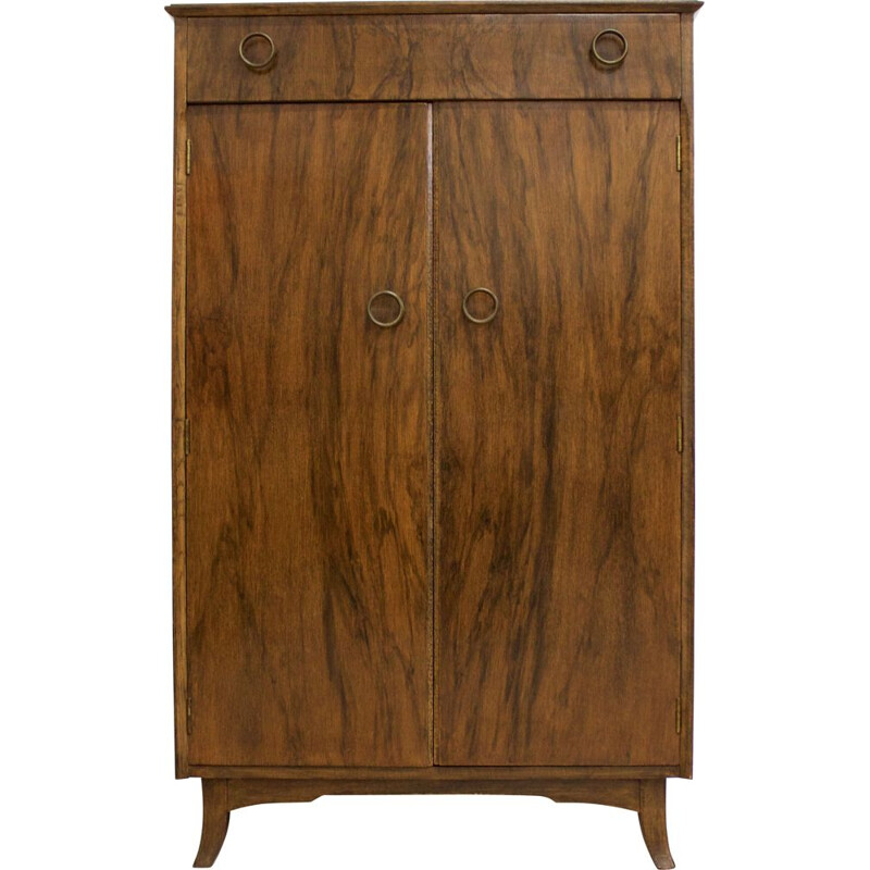 Armoire ou tallboy vintage en chêne 1950