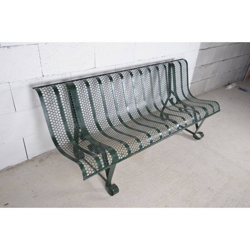 Banc vintage de jardin René Malaval